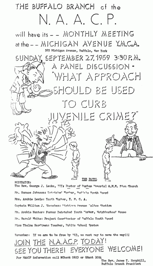 NAACP-Flyer-Juvenile-Justice-Buffalo-NY-1959